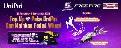 Top Up Diamonds dan Mainkan Faded Wheel, Dapatkan Banyak Hadiah Melimpah dari UniPin
